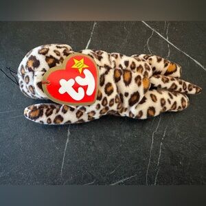 Ty Leopard Print Plush - Brown & Cream Spots
